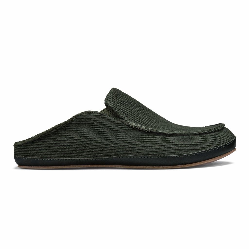 Olukai Men's Moloa Ie Slipper - Nori US758-190